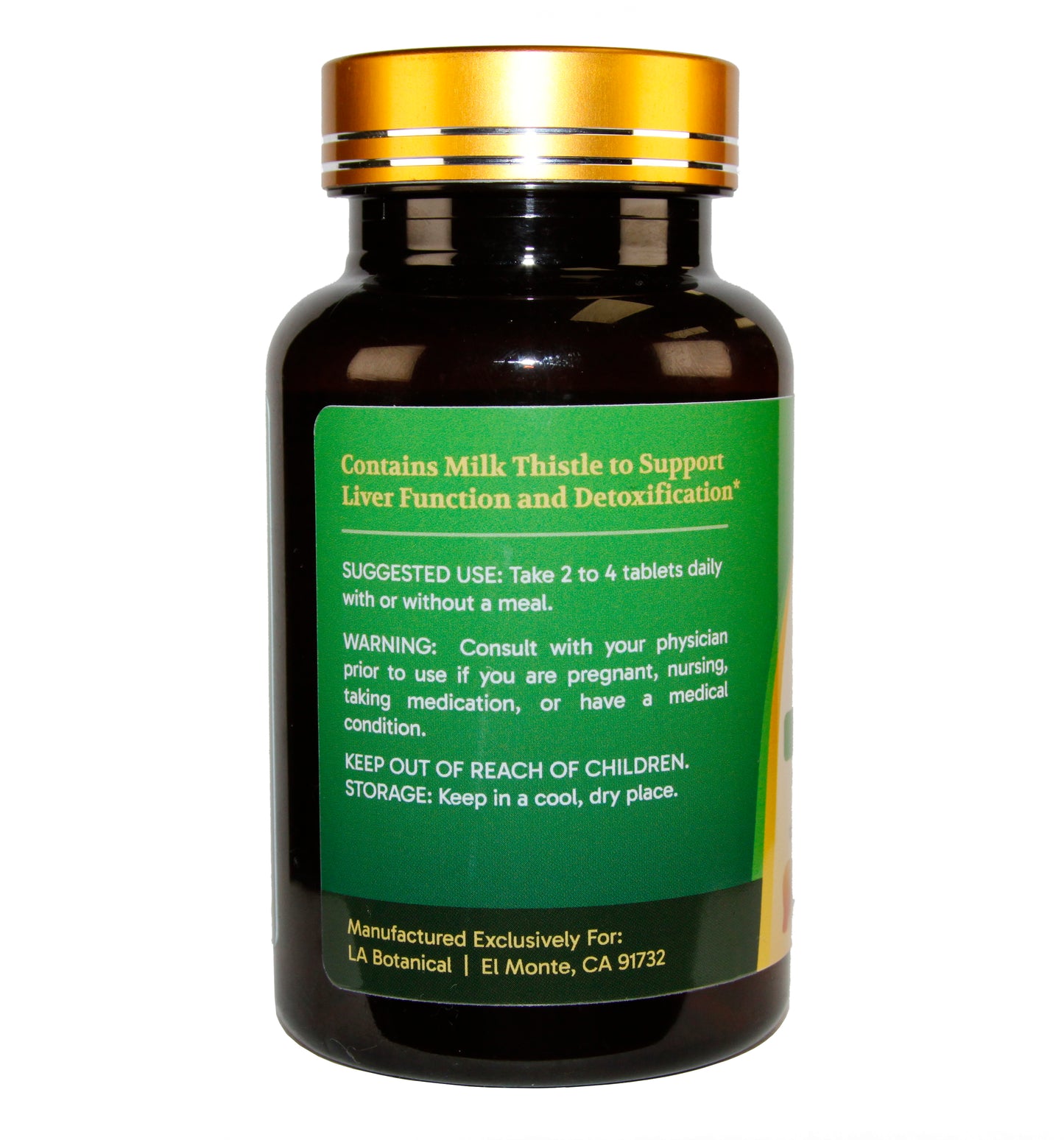 Liver Cleanse Detox Repair Support Liver Function -Milk Thistle 60 Tablets
